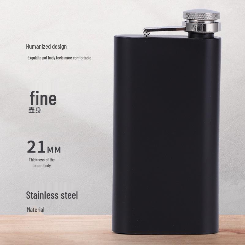 304 Rostfreier Stahl Lebensmittelqualität Tragbare Camping-Hüftflasche für den Innen- und Außenbereich