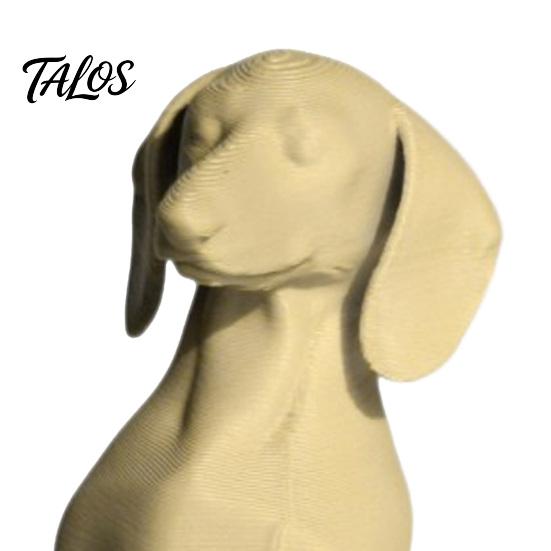 3D Printed Dachshund Figurine, Modern Mini Dog Shape Sculpture, DIY Coloring Animal Desktop Decoration Ornament, Gift for Dog Lovers