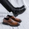 Autumn Leather Shoes Men'S New British Style Casual Men'S Business Dress Black Groom Wedding Shoes 85672-R