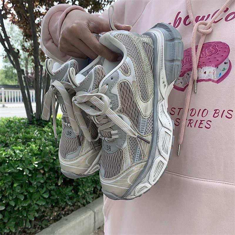 

Обувь мужская универсальная модная обувь корейская версия 2025 новая студенческая повседневная платформа обувь старого папы женские ретро кроссовки 36