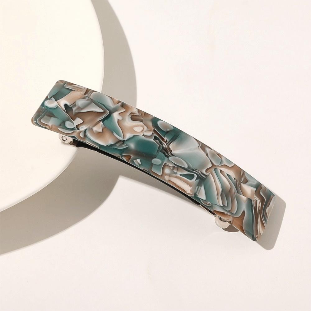 Acetate Acrylic Tortoise Shell Hair Clips Automatic Resin Spring Hairpin Women Girls