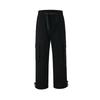 SYOKYO Men's Warm Wide-Leg Down Pants, Oversized, Thick, and Warm for Mountaineering, Sports, Outdoor Activities, and Camping (JP, Alphabet, L, Black)