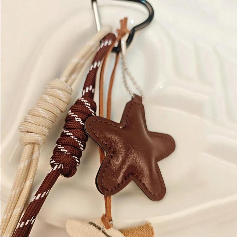 Handmade Nylon Woven Rope Bag Pendant Cute Candy Color Fashion Backpack Handbag Hanging Bags Accessories