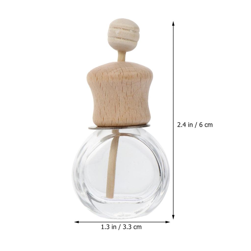 Minkissy Aroma 15ml Glass Bottle for Car Hanging Aroma Car Bottle
