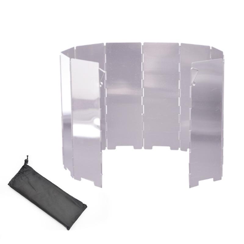 Camping & Hiking 8 Plate Foldable Stove Windshield Windbreak Camping