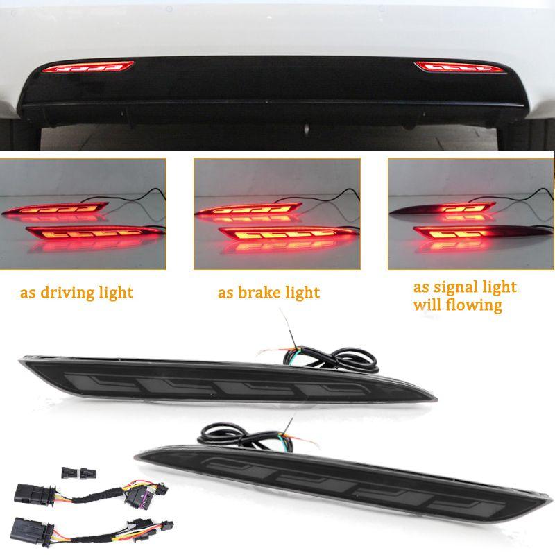 2 Stück/Satz Auto Heckstoßstange Bremslicht Dynamische Blinkleuchte Für Tesla Modell