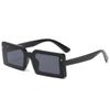 New fashionable square sunglasses, men's and women's trendy European and American street shooting rice nail sunglasses, candy-colored glasses s