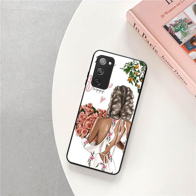 For Samsung S22 5g-deksel Soft Girl Boss Art-deksel til Samsung Galaxy S21 S20 Fe S10 Plus Note 20 Ultra 10 Lite 9 8 telefondeksel