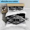 3PCS Green Black Borussia Bedding set,Ideal For1pc Duvet Cover And 2pcs Pillowcases Perfect for Christmas gift,Ideal for Bedroom, Dormitory