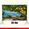 1pc 2D flat polyester Nordic style natural landscape pattern banner suitable for living room/bedroom/kitchen/office/balcony