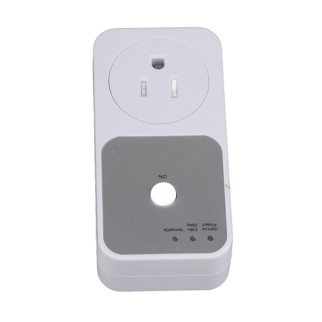 Refrigerator Voltage Protector Washing Machine Voltage Protector 5‑6 Minutes Delay US Plug AC 120V PC for Household Appliances