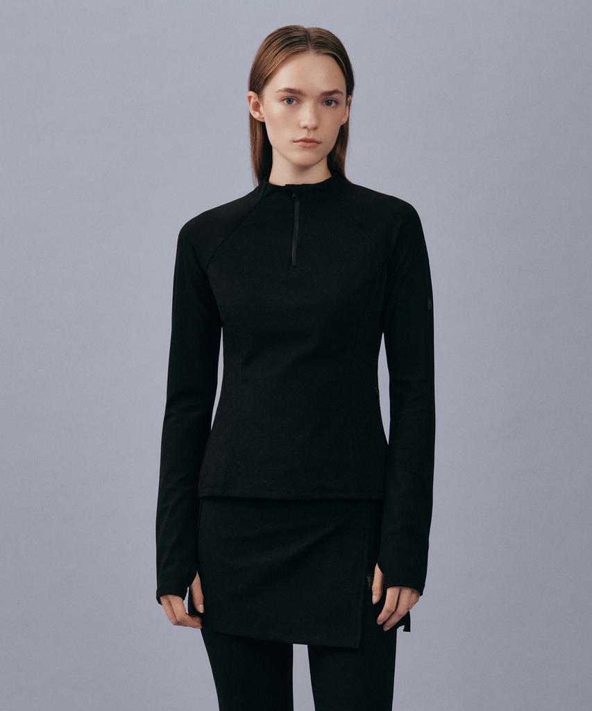 MARITHÉ SPORT Marithe Sport W Half-Neck Long Sleeve Black