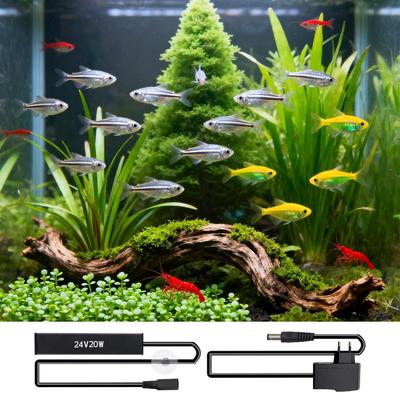 Turtle Tank Heater 20w Submersible Adjustable Submersible Aquarium Heater For Betta Aquatic Pet Saltwater Freshwater Home Indoor