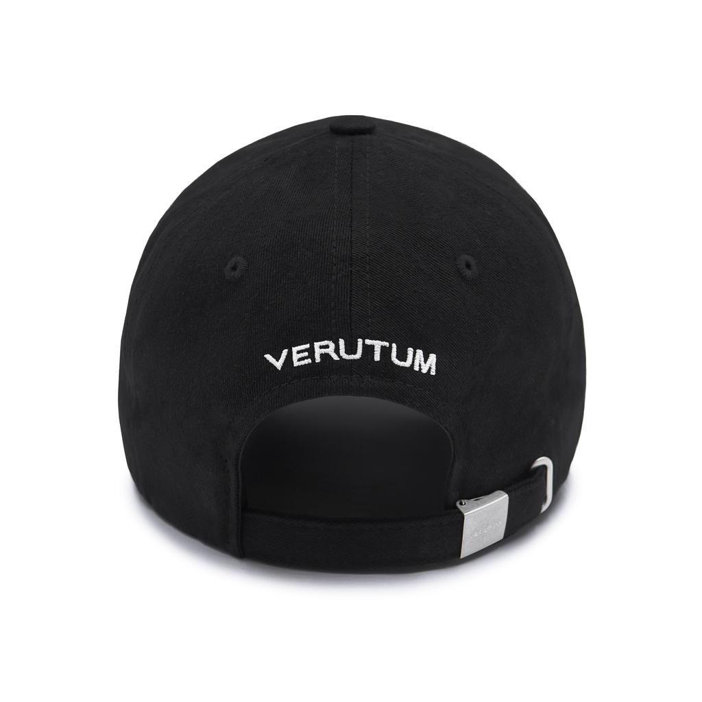VERUTUM Trident Bio-Washed Black Ball Cap
