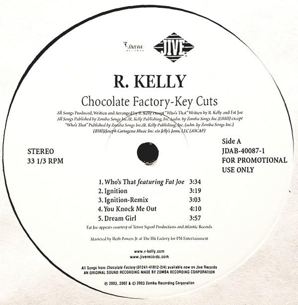 

12inch Record R. KELLY Chocolate Factory Key Cuts JDAB400871 Jive 2003 US SoulFunk Used