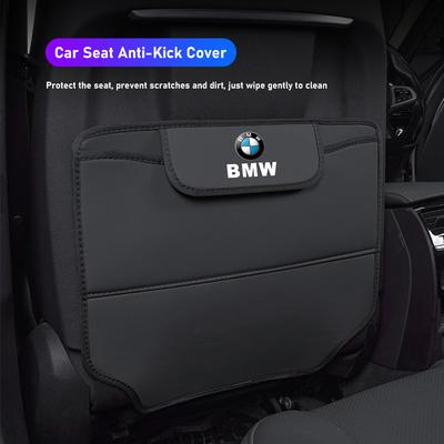 Car Seat Anti-Kick Pad Leather Cover Interior Storage Bag For X1 X2 X3 X5 X4 X6 X7 G30 G20 G32 G11 G12 F40 F30 F20 F10 F34 Cwdf40