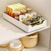 Kitchen Cabinet Organizer with Sliding Drawer And Spice Rack