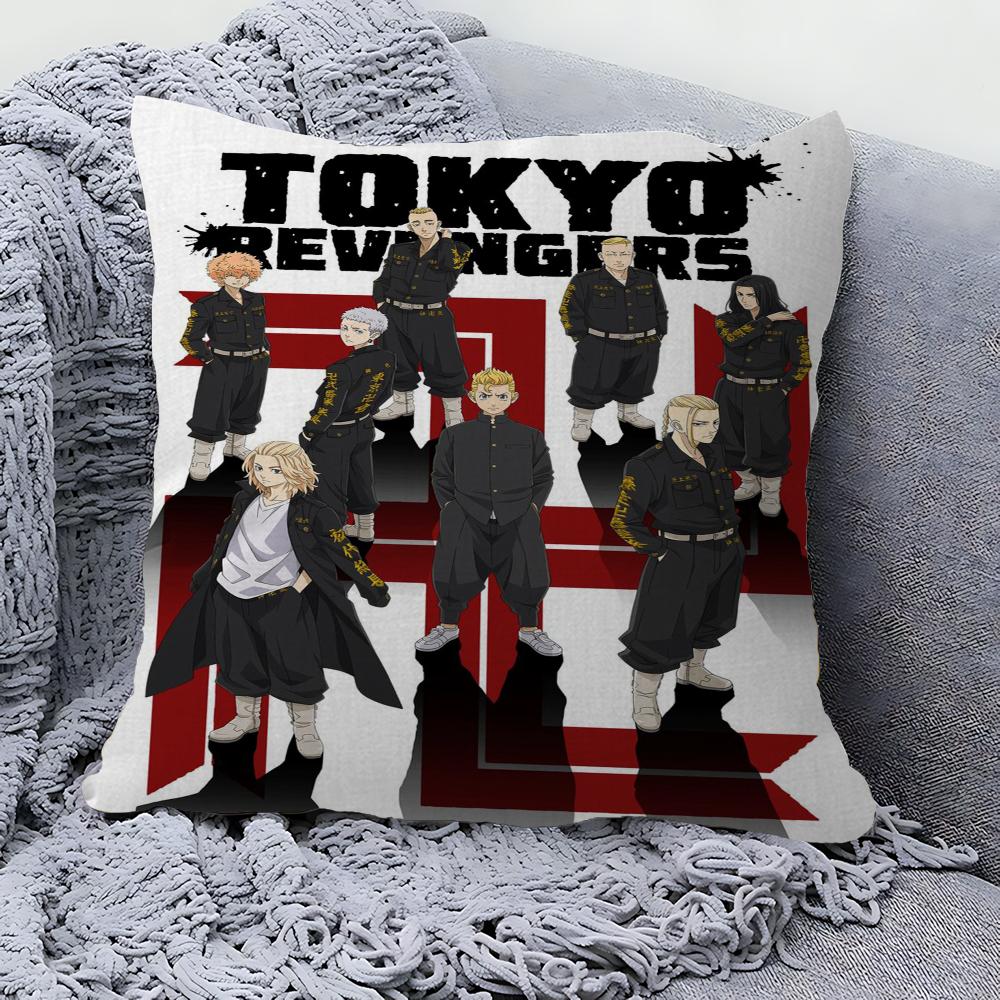 

Anime Tokyo Revengers Personalized Pillow Cover Kids Bedroom Wild Party Decor Pillowcase Kid Birthday Shower Gift 40x40 cm