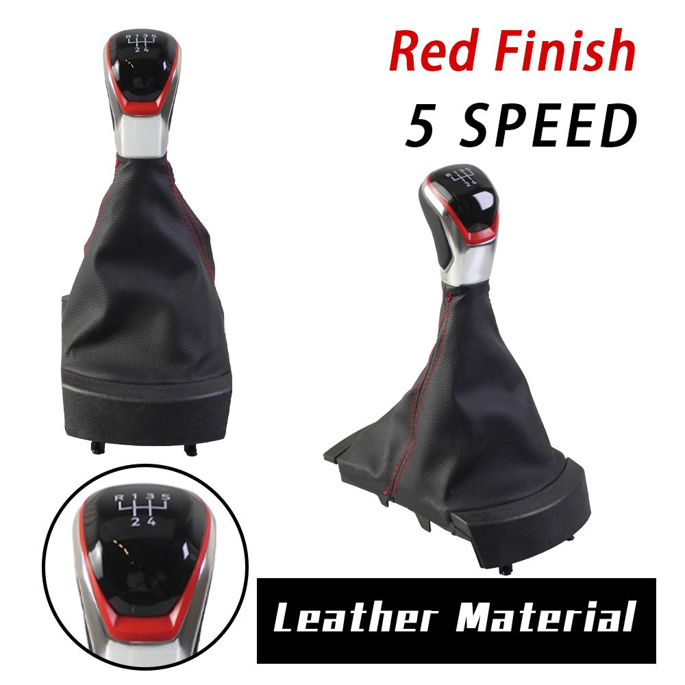 

New Product Car Accessories Manual 5/6 Speed Leather For SEAT Ibiza 2002 2003 2004 2005 2006 2007 2008 2009 2010 Gear Stick Knob