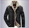 Men Windbreaker Fleece Thick Warm Winter Denim Jacket Mens Jackets Outwear Jeans Coat Male Multi-pockets Cowboy Clothing