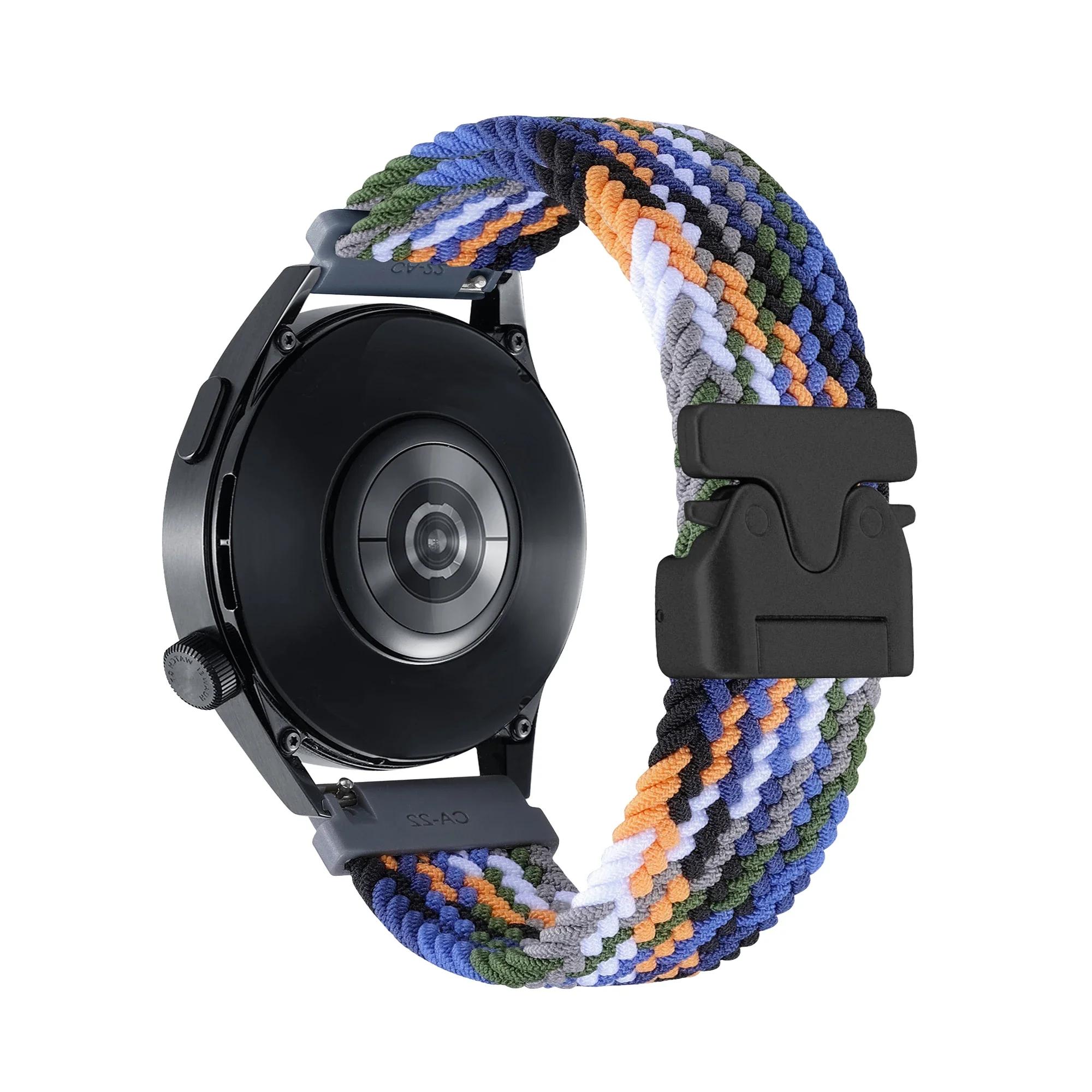 

Для Amazfit BALANCE/Active/GTR 4 3 pro/GTS 4 2 Ремінець 20мм 22мм Еластичний нейлоновий ремінець для Garmin/HUAWEI/Xiaomi/Samsung/Redmi Correa 1 piece 22mm
