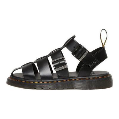 Läder Mjuka Bekväma Utskurna Romerska Sandaler Unisex Sandaler Svart 30766001