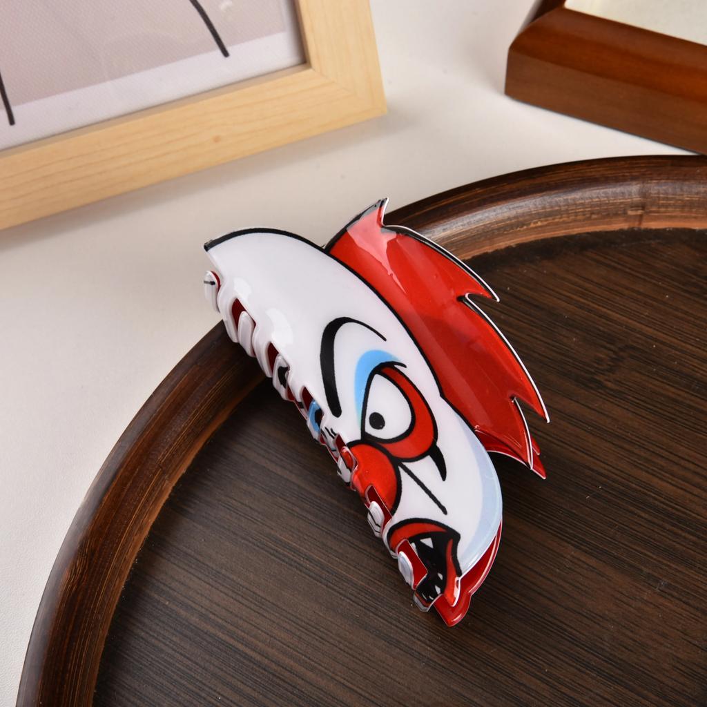2025 NEW Horror Series Ghost Face Clown Hair Claw Halloween Acrylic Claw Clips INS Trendy Hair Clips for Women Hair Accessories