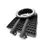 Fog Light Bezel Cover For Volkswagen Tiguan 2012-2018 Front Bumper Lamp Frame With Black/Chrome Ring Car Light Accessories