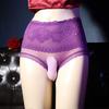 Men Sexy Lingerie Large Size High Waisted Belly Brief Separation Pouch Sissy Panties Slim Body Shaper Underpants Comfortable Soft Breathable Male