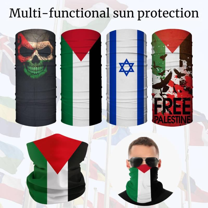 Palestinian And Israeli Flag Magic Headband For Outdoor Activities