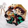 1pc Demon Slayer Tanjiro & Zenitsu Outdoor Umbrella - Automatic Opening/Closing, Portable 3-Fold Design, 8-Rib Iron Frame - Perfect Gift for Fans, Tra
