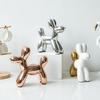 Ceramic Cute Balloon Dog Statue, Animal Sculpture, Home Decoration, Saving Pot for Indoor Office Decor, Gold Standing Craft