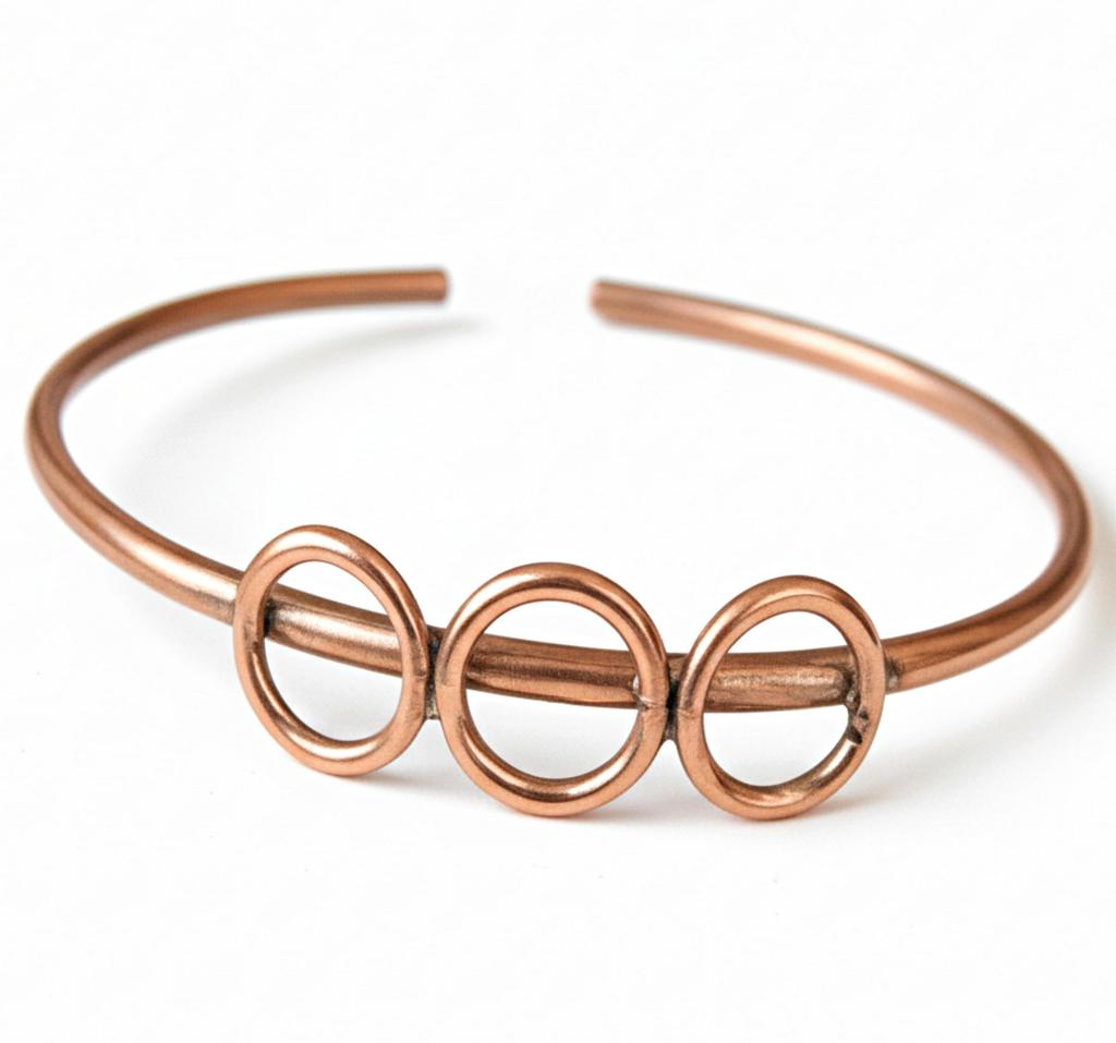 Minimalist Pure Copper Cuff Bracelet, Simple Open Wire Bangle, Adjustable Everyday Jewelry for Women