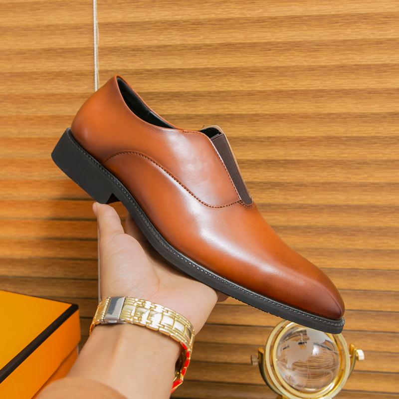 

Leather Shoes Business Formal New Shoes for Men Dress Tenis De Hombre Moccasins Mokasin Tenis Caballero Designer fashion 38 жовтий