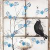 12 Pcs Halloween Bat Wall Sticker Decorations Large Hollow Out Bats Wall Decals for Wall Glass Mirror Living Room Decor