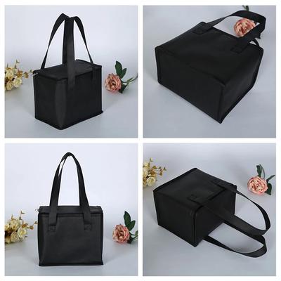 Non Woven Oxford Cloth Insulation Bag, Aluminum Foil Fresh-Keeping Takeaway Bag, Special For Milk Tea Cake, Ice Bag Compatible Insulation Bag
