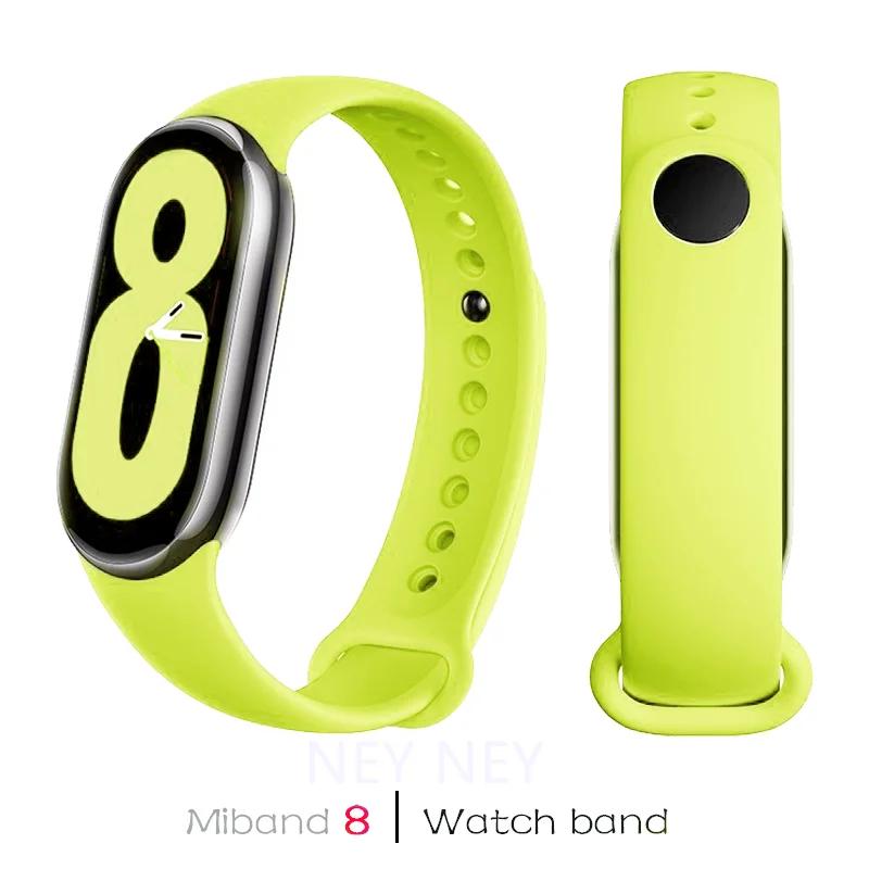 Sportarmband für Xiaomi Mi Band 8-9 NFC Armband Ersatz miband8 Silikonarmband Smartband 8 wasserdicht Uhrenarmbänder Zubehör