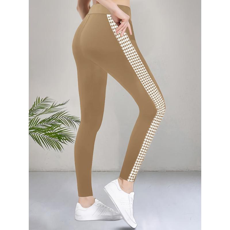 Women's Summer High-waisted Tight-fitting Printed Split Casual Pants