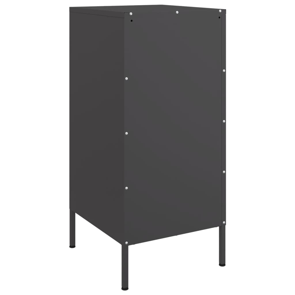 Sideboards 2 Pieces Black 36x39x79 Cm Steel