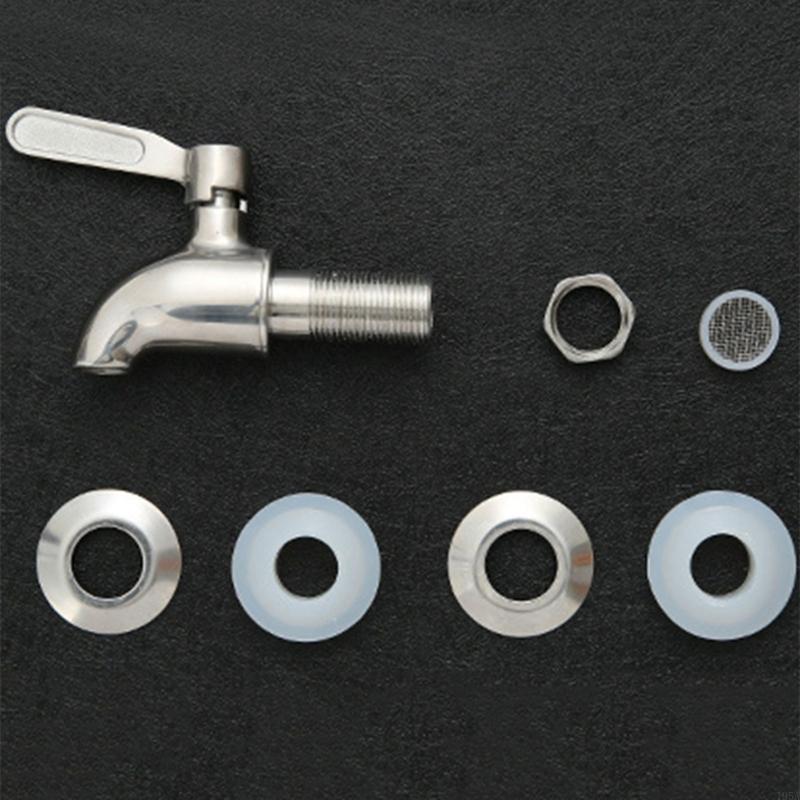 Spigot for Beverage Dispenser Stainless Steel Metal Spigot Dispenser Jar Juice Cold Drink Wine Beer Replacement Faucet Dropship