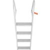 Aluminum Dock Ladder Boat Dock Ladder Removable 4 Steps with 350lbs Load