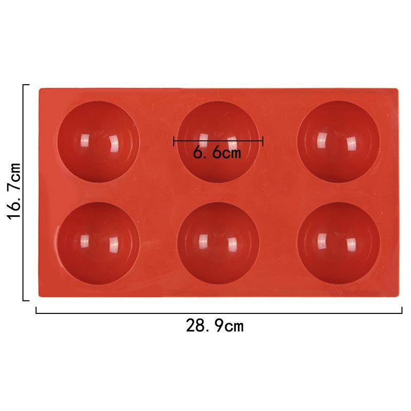 Semi Sphere Silicone Mold For Baking Half Ball Chocolate Candy Dome Mousse Cake Pastry Tools Round Fat Bombs Kitchen Supplies