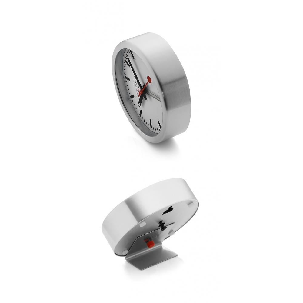 Mondaine A997.mcal.16sbb Alarm Mini Wall Clock Public Desk Clock