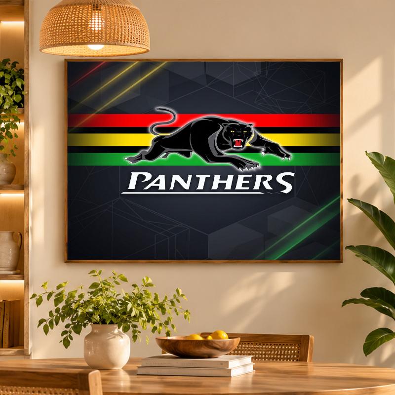 5D Diamond Painting Penrith Panthers DIY Full Drill Diamond Art Kit Home Decoration
