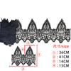 Black And White Milk Silk Embroidery Hollow Barcode Back Collar Sewing Collar Lace Decorative Clothing Curtain Skirt Accessories