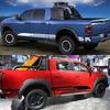 2PCS Racing Sports Style Stripe Car  Body Side Sticker Rocket Graphics Decal Pickup Auto Modified Decoration Sticker Accessories