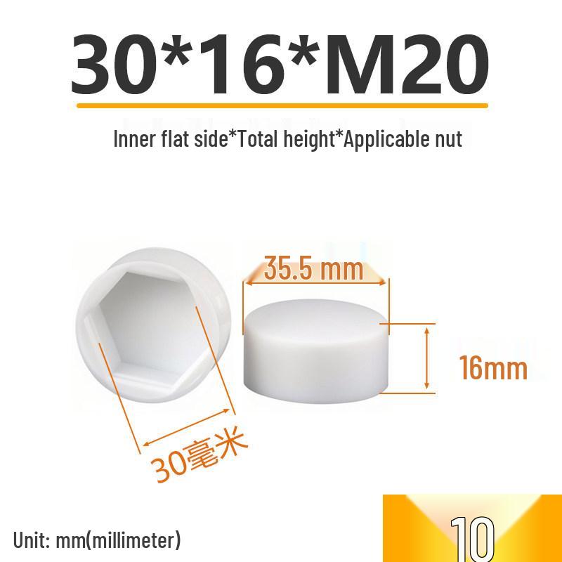 Hex Nut Protective Dust Cap for Flat Head Screws