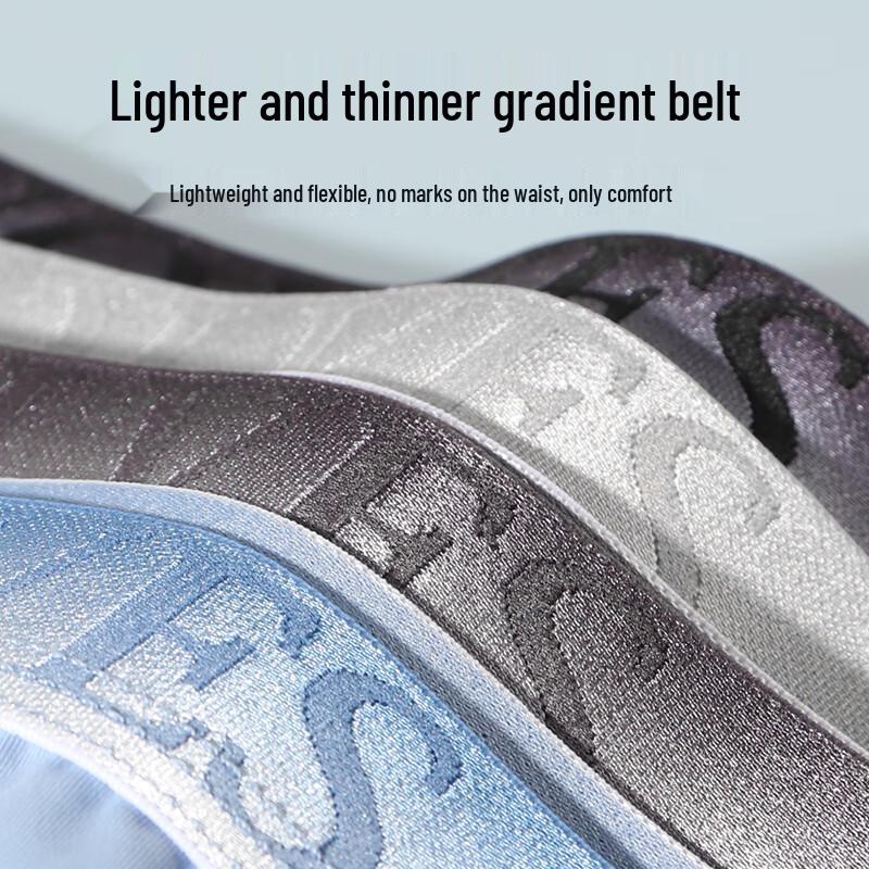 SEPTWOLVES Men's Quick-Dry Ice Silk Antibacterial Boxer Briefs