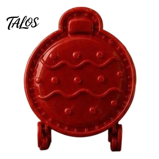 Baking Gifts for Enthusiasts Christmas Hand Press Pie Mold, Plastic Pastry Dough Neatly Cut Cookie Cutters DIY Holiday Treats