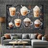 One 2D Flat Background Banner - Coffee Beverage Leisure Theme Background Fabric